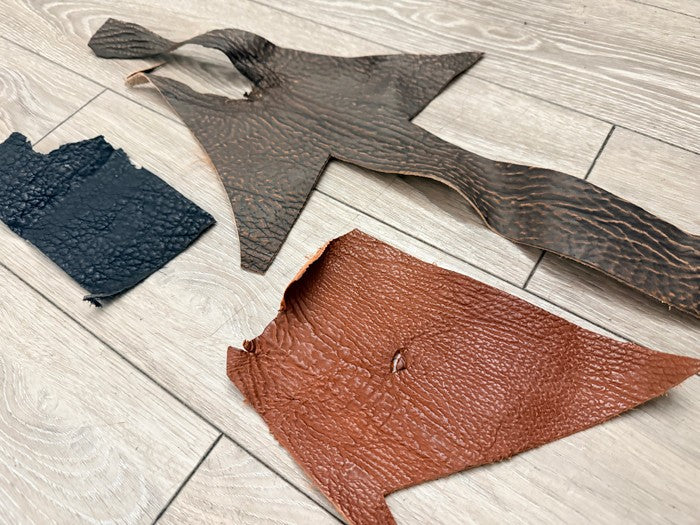 Assorted Genuine Shark Fish Leather Scraps 37 product photo 3