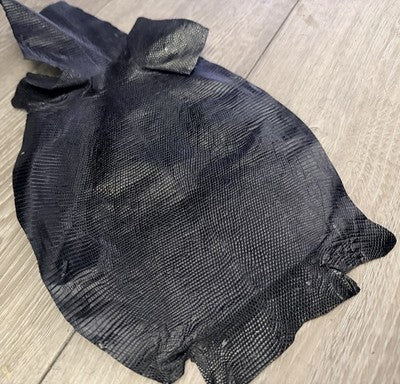 Black Semi Gloss Genuine Tegu - Teju Lizard Leather 103 product photo 1