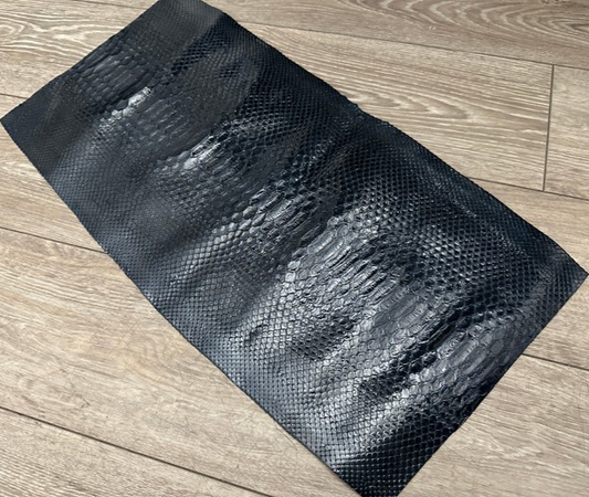 Candy Blue Glossy - Pearl Genuine Python Leather PYTS102 product photo 1