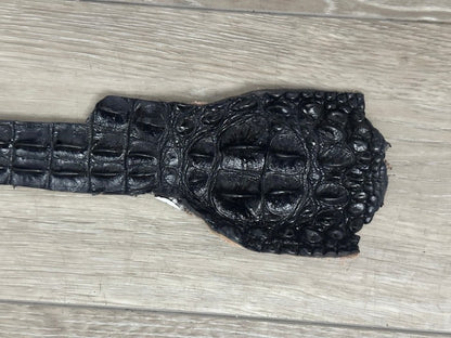 Genuine Alligator Backstrap HornBack Hide Leather Crocodile Skin Gator Croc 402