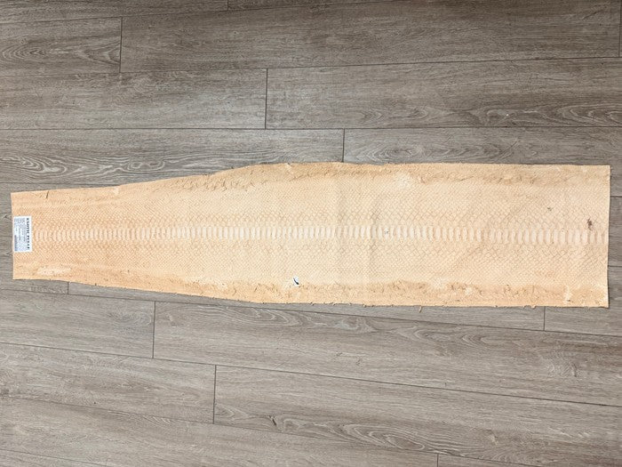 XL Tan Brown center Genuine Python Remnant Leather real hide snake skin 352