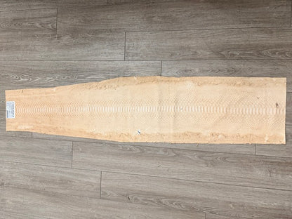 XL Tan Brown center Genuine Python Remnant Leather real hide snake skin 352