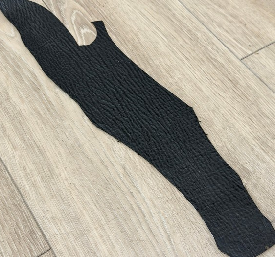 BLACK Genuine Shark Hide Skin Taxidermy Sharkskin Leather exotic Fish Tanned 245
