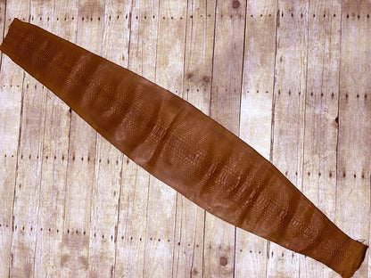 Brown Tan Genuine Python Snakeskin Leather real hide snake skin Rattle 107