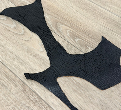 Black Satin Genuine Shark Leather product photo 1