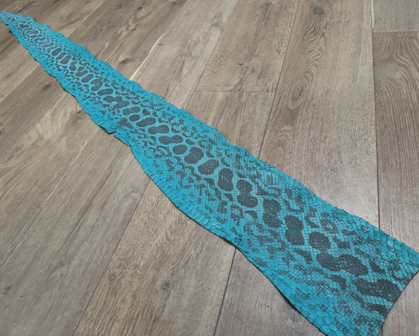 Turquoise Natural Genuine Anaconda Leather real hide snake skin python Boa 123