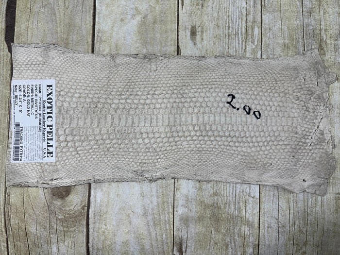 Gold Burmese Python Genuine Snake Leather real hide snake skin Rattle boa 114