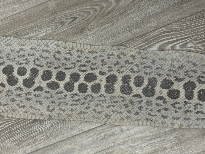 Grey Blue Genuine Anaconda Leather real hide snake skin python boa Rattle 272
