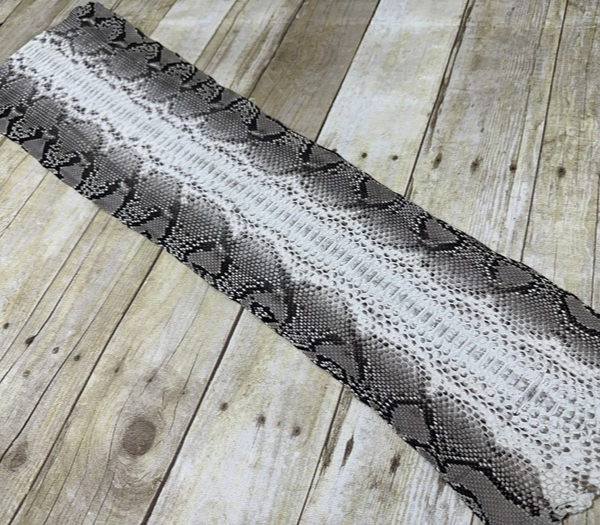 Natural Genuine Python Italian Snakeskin Leather real hide snake skin Rattle 146