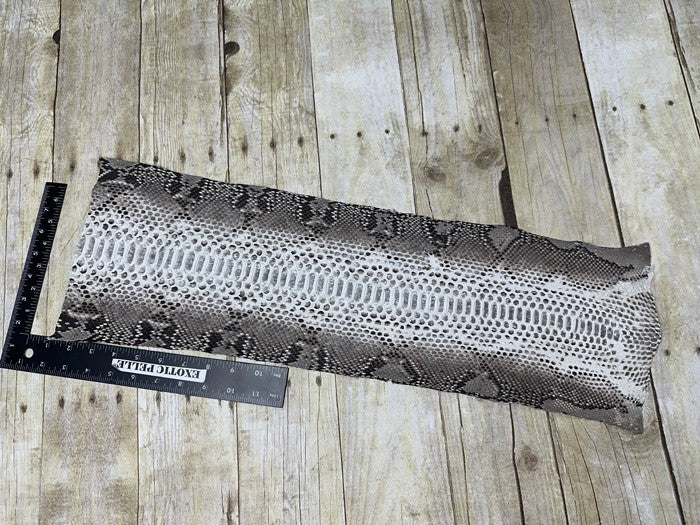 Natural Genuine Python Italian Snakeskin Leather real hide snake skin Rattle 153