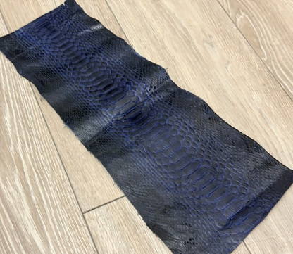 Misc Blue Satin Genuine Python Leather product photo 1