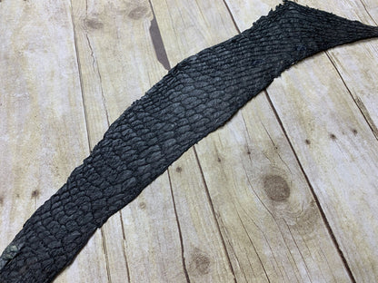 GREY CARP Hide Genuine Skin GLOSSY Fish Leather Tilapia Salmon Exotic GRAY 109