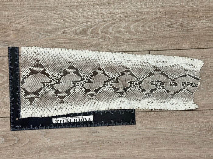 Genuine Reticulated Python Leather - Natural WYSIWYG 557 product photo 2