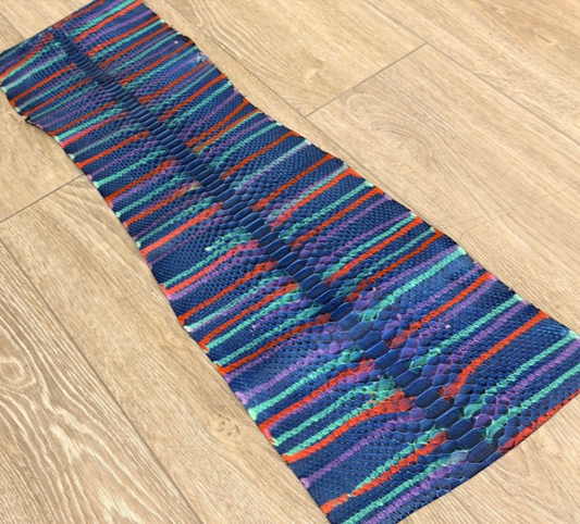 Multicolor Genuine Python Snakeskin Leather real hide snake skin piece Rattle 43