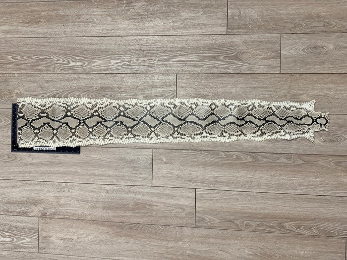 Natural Glossy Genuine Reticulated Python Snake Leather 575 product photo 2