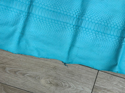 Blue Patina Genuine Reticulated Python Snake Leather Matte 432 product photo 5