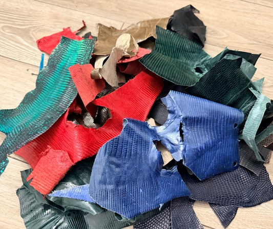 Assorted Genuine Lizard Leather Scraps 109 product photo 1