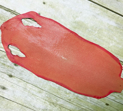 Pink Coral Polished & Sanded Genuine Stingray Leather product photo 1