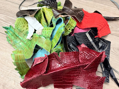 Assorted Genuine Alligator & Crocodile Leather Scraps 102 product photo 4