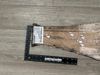 TAN Genuine Python Snakeskin Leather real hide snake skin Rattle Boa 151