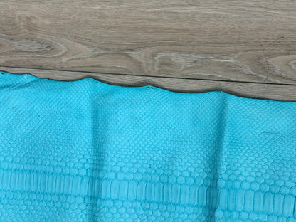 Blue Patina Genuine Reticulated Python Snake Leather Matte 432 product photo 4