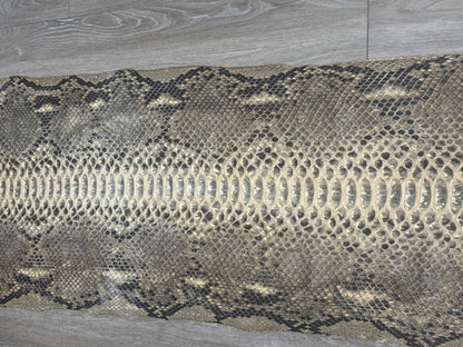 XXL Honey - Natural Pattern Satin Genuine Python Leather PYTR317 product photo 5