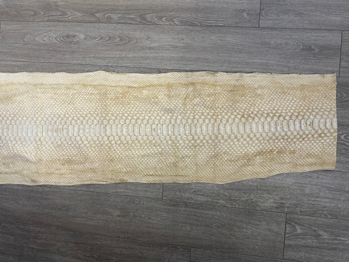 XXL Honey - Natural Pattern Satin Genuine Python Leather PYTR317 product photo 6