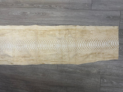 XXL Honey - Natural Pattern Satin Genuine Python Leather PYTR317 product photo 6