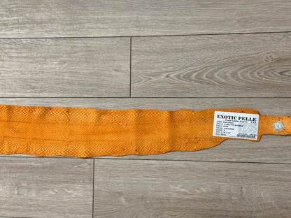 Tangerine Natural Pattern Genuine Anaconda Snake Leather 460 product photo 6