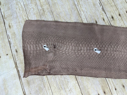 Saddle Big Genuine Python Snakeskin Leather real hide snake skin Rattle Boa 247