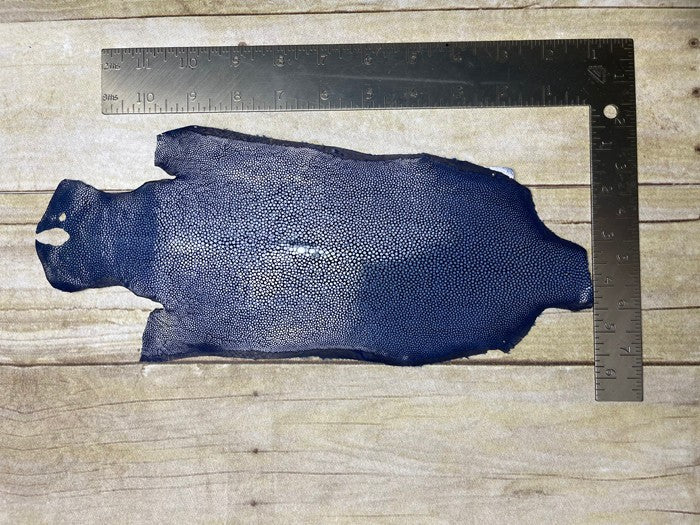 Blue Sanded Genuine Stingray Leather RAY946 product photo 2