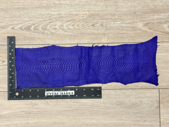Royal Blue Satin Genuine Python Leather PYTR532 product photo 2