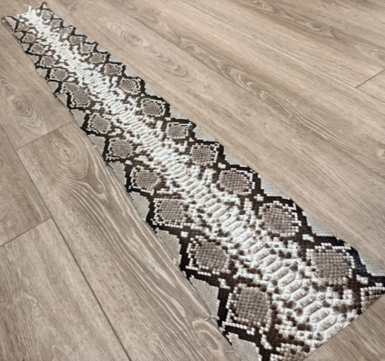 Natural Genuine Python Snakeskin Leather real hide snake skin Rattle Boa 353