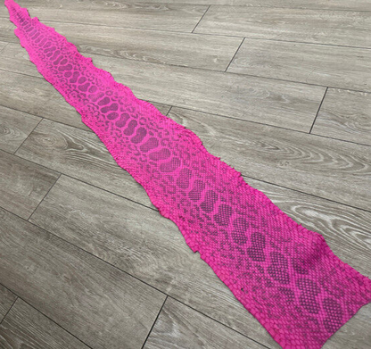 Pink Natural Genuine Anaconda Snakeskin Leather real hide snake skin python 208