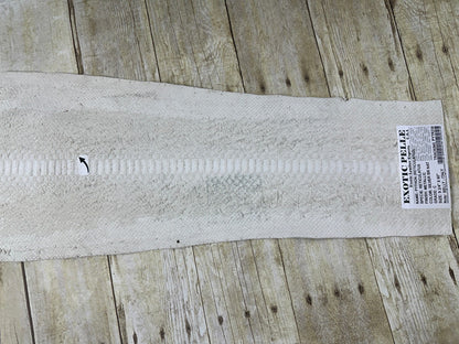 Silver on Natural Genuine Python Remnant piece Leather real hide snake skin 238