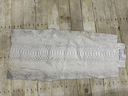 XXL WIDE Natural Blue Center Genuine Python Leather real hide snake skin 189