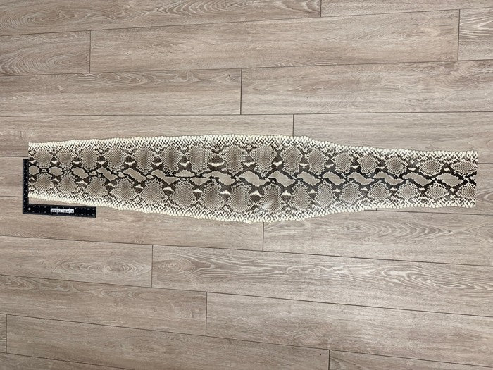 Genuine Reticulated Python Leather - Natural Glossy WYSIWYG 687 product photo 2
