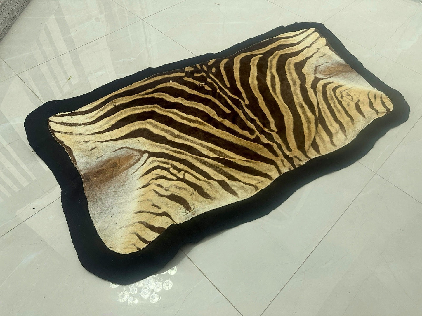 Natural Genuine Zebra Leather mini Rug ZBR18 product photo 4