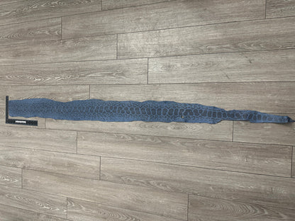 Blue Genuine Anaconda Snakeskin Leather real hide Natural snake skin python 219