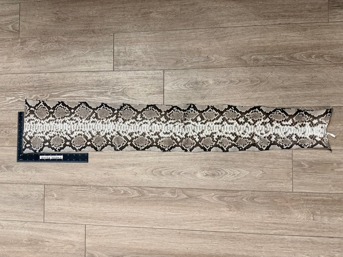 Natural Genuine Python Snakeskin Leather real hide snake skin Rattle Boa 353