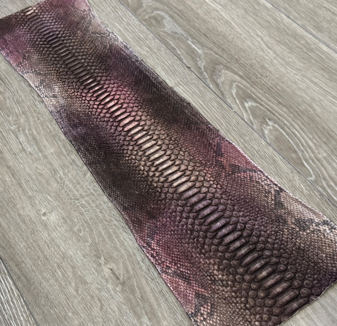 Multicolor Piece Genuine Python Snakeskin Leather real hide snake skin Rattle 06