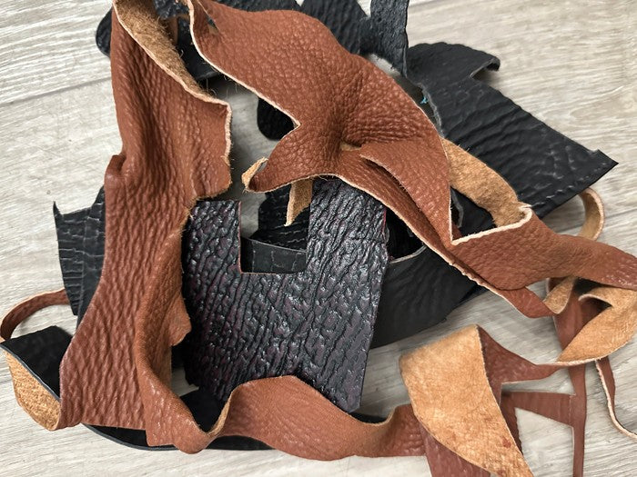 Genuine Shark Scraps Remnant Hide Leather Skin fish salmon remnants Scrap 22