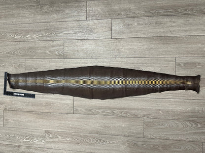 Brown Gold Silver Genuine Python Snakeskin Leather real hide snake skin Rattle 7