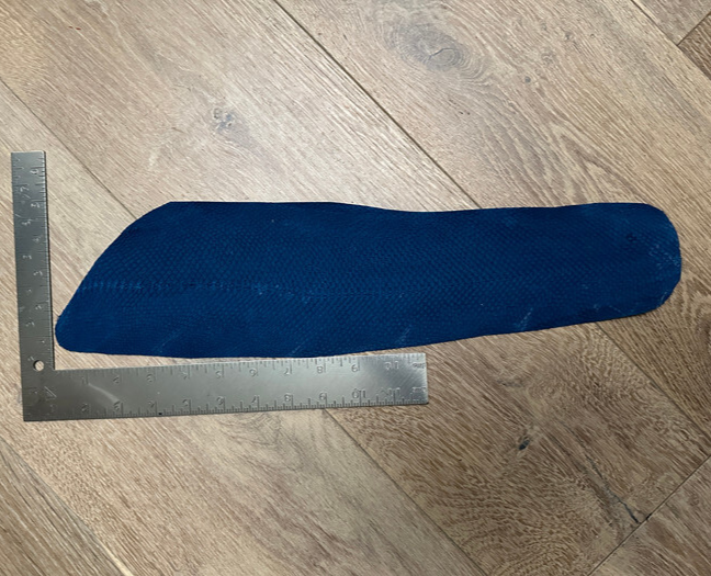 Blue Genuine Salmon Leather Hide Real Exotic Fish Skin King Sockeye tilapia 324