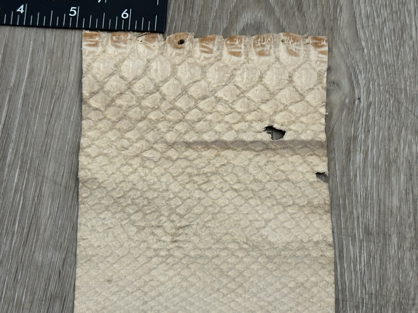 Natural Genuine Python Snakeskin Leather real hide snake skin remnant Rattle 303