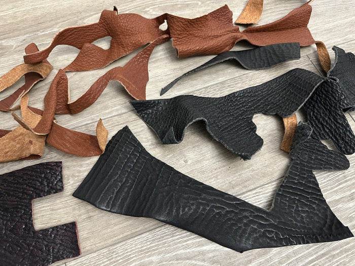 Genuine Shark Scraps Remnant Hide Leather Skin fish salmon remnants Scrap 22