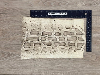 Natural Burmese Python Genuine Snake Leather real hide snake skin Rattle boa 156