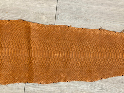 Copper Satin Genuine Short-Tail Python Snake Leather 180 product photo 3