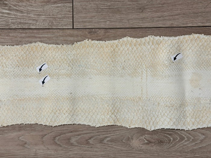 Natural Glossy Genuine Reticulated Python Snake Leather 575 product photo 4