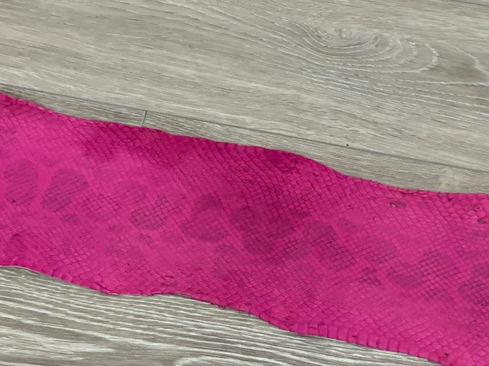 Pink Natural Pattern Genuine Anaconda Snake Leather 264 product photo 3